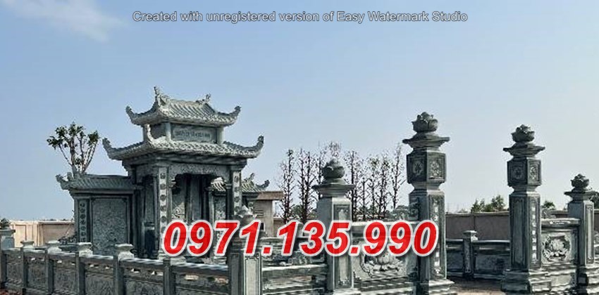 Mẫu lăng mộ đá để tro cốt đẹp bán tại bình dương - nhà mồ gia tộc